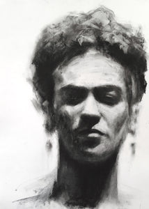 Frida (charcoal)